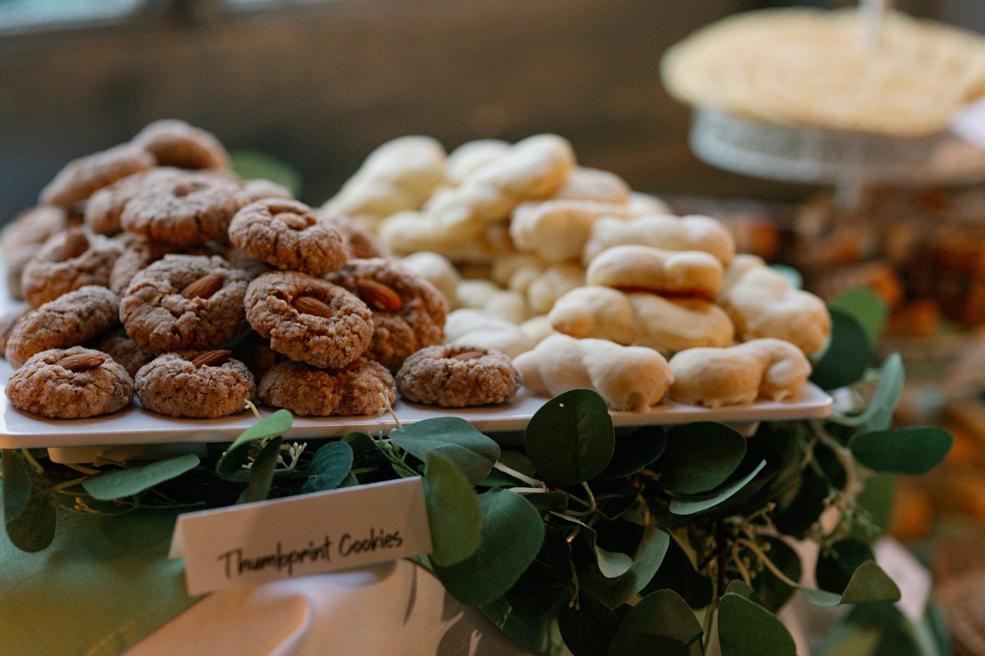 Cluster of cookies on the display